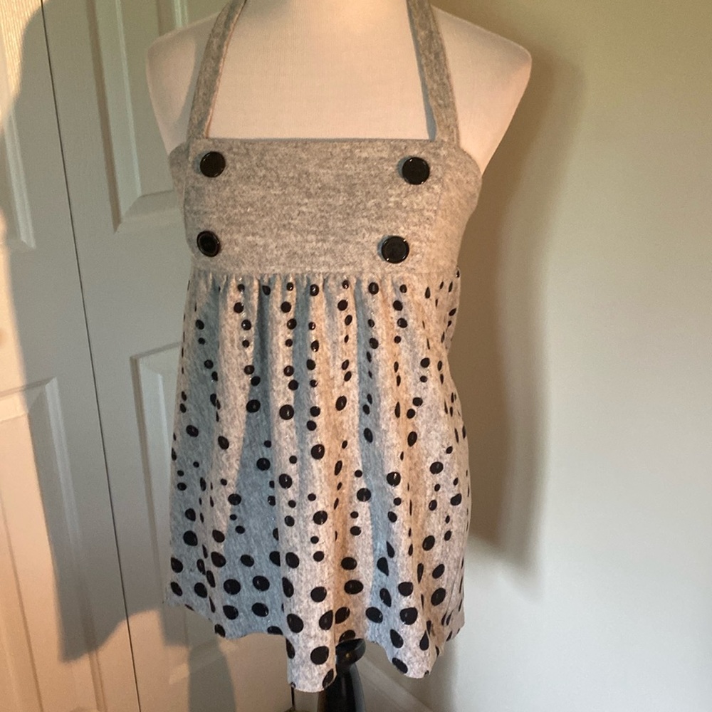 Vintage Weavers Gray & Navy Blue Jumper